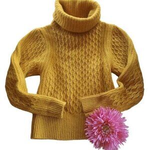 Banana Republic Mustard Yellow Turtleneck Sweater